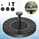 Solar Fountain Water Outdoor Garden Circular Floating Water Landscape