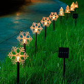 Solar Light Star Snowflake Christmas Tree Garden Light Decoration Lawn Lamp Waterproof Outdoor Lighting Christmas Lights