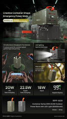 Outdoor LED Light Mobile Power Mobile Phone Large Capacity Portable Power