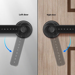 Graffiti Smart Spherical Door Handle Lock Wooden Door Fingerprint Password Lock