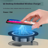 Wireless Charger Embedded Desktop Phone Waterproof
