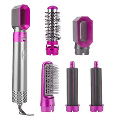 5-in-1 Hot Air Styling Brush – Hair Dryer, Curler & Volumizer for Salon-Like Hair