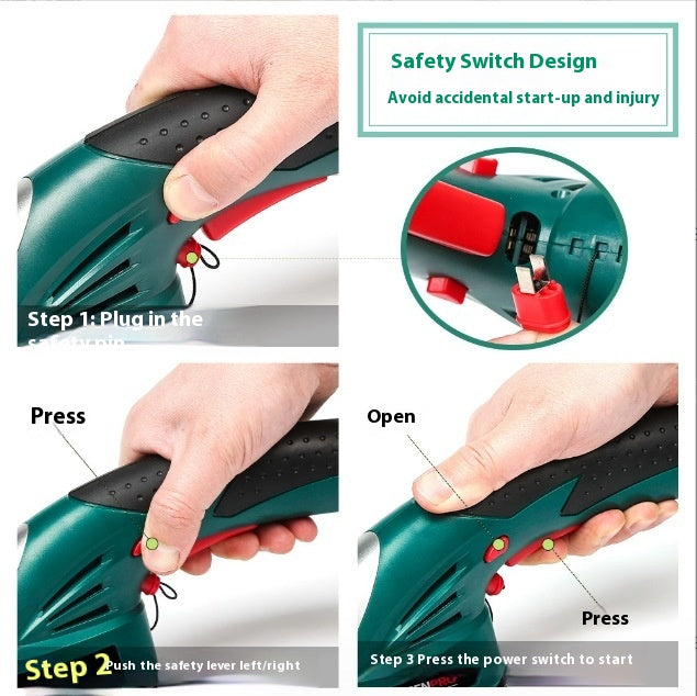 Pruning Shear Multifunctional Hedge Trimmer Electric Lawn Mower