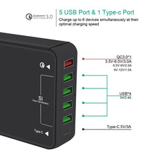 Multi-port mobile phone charger