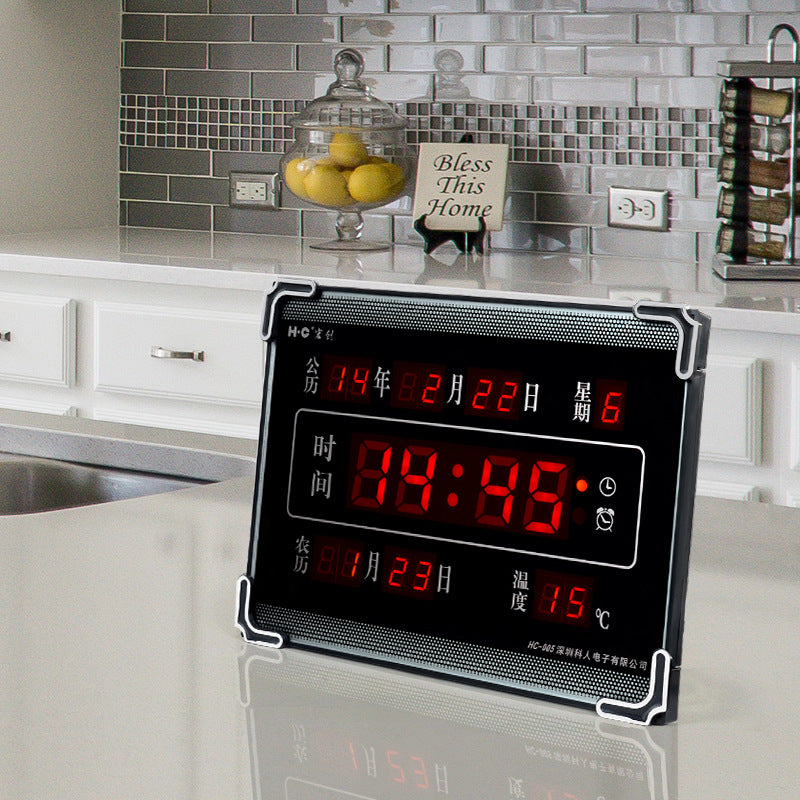 Multifunctional digital desktop alarm clock
