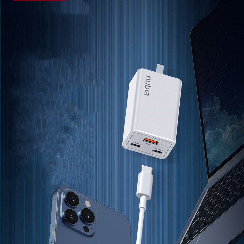 65W Gallium Nitride Charger Multi-Port Plug