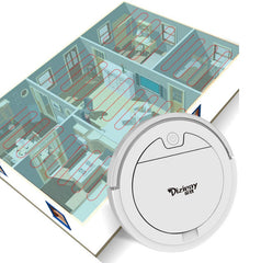 Ultra-thin Robot Vacuum Cleaner with Water Tank wet and dry 2800Pa Vacuum Cleaner with Remote Control sweeping and mopping robot