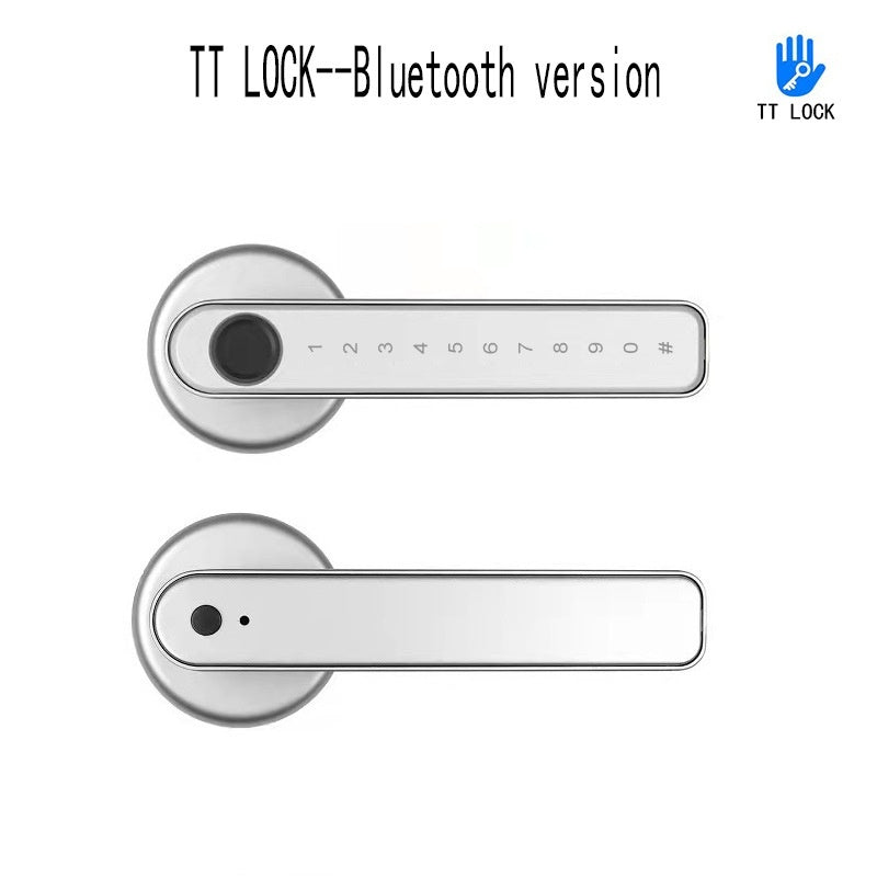 Graffiti Smart Spherical Door Handle Lock Wooden Door Fingerprint Password Lock