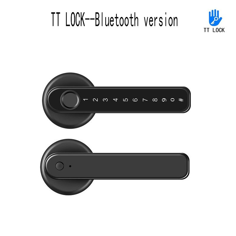 Graffiti Smart Spherical Door Handle Lock Wooden Door Fingerprint Password Lock