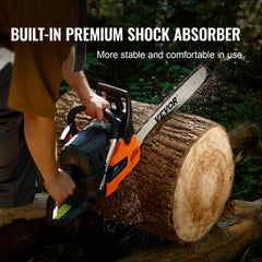 58CC 20' Gasoline Chainsaw Gas Powered Wood Cutting Engine Gas Chain Saw