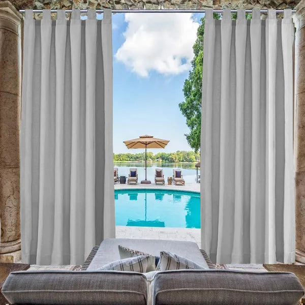 Luxury Outdoor Woolen Curtains With Straps, High-End Blackout Curtains For Living And Bedrooms, Thick And Warm, Home Decor