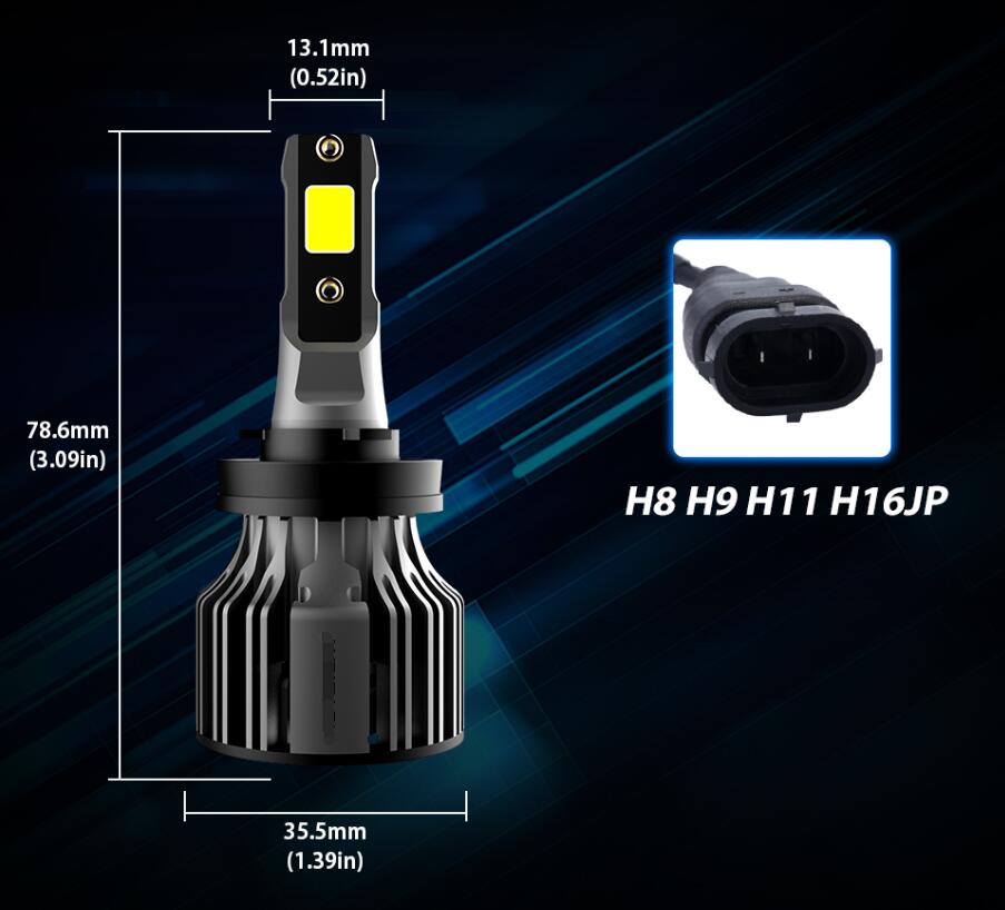 Car LED Headlight Bulbs 6000K Auto Headlamp Kit