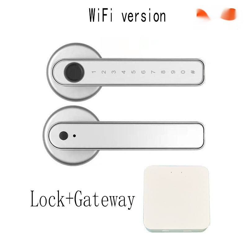 Graffiti Smart Spherical Door Handle Lock Wooden Door Fingerprint Password Lock