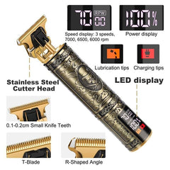 Professional Mens Hair Clippers Shaver Trimmers Machine Cordless Beard Electric