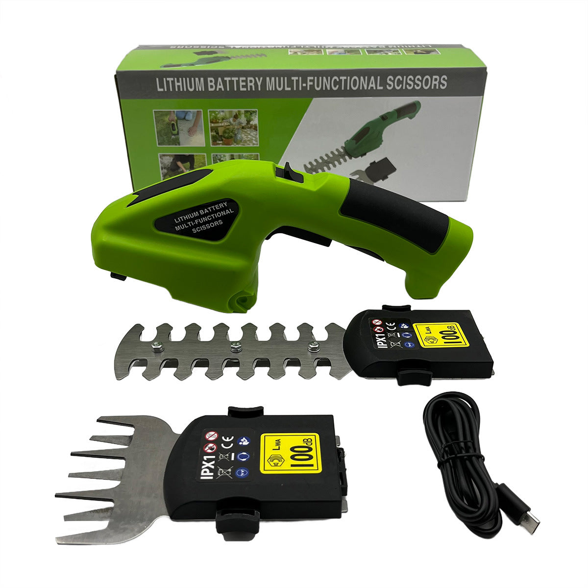 Electric Hedge Shears Dual-purpose Rechargeable Pruning Shear Garden Tools